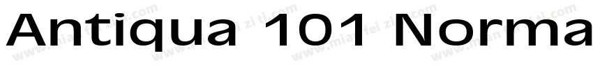 Antiqua 101 Normal字体转换